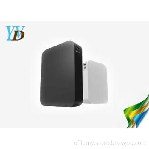 Rectangle White 7200mAh PVC Smart USB Portable Power Bank D